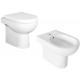 Sanitari Clio Vaso con tecnologia rimless + Bidet in Ceramica Bianca Lucida