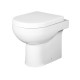 Sanitari Clio Vaso con tecnologia rimless + Bidet in Ceramica Bianca Lucida