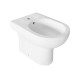 Sanitari Clio Vaso con tecnologia rimless + Bidet in Ceramica Bianca Lucida