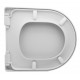 Sedile Wc per vaso Clio in Termoindurente Bianco a chiusura soft-close (ammortizzata)