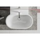 Lavabo da appoggio 65x46 cm in ceramica bianco lucida - Mirto di Ceramica Dolomite