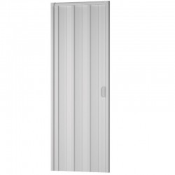 Porta d'arredo in pvc per interno a soffietto bianco larghezza 83 x altezza 214 cm