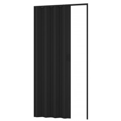 Porta d'arredo in pvc per interno a soffietto nera larghezza 100 x altezza 214 cm