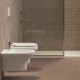 Sanitari sospesi Compact di Rak Ceramics Vaso con tecnologia rimless + Bidet in Ceramica Bianco Lucido