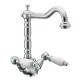 Coppia miscelatori monoforo lavabo + bidet con bocca antica linea armony classic cromo marca huber