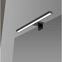 Lampada LED per specchio 30 cm nero opaco con doppia installazione