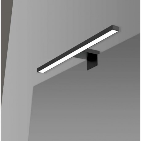 Lampada LED per specchio 30 cm nero opaco con doppia installazione