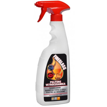 Pulitore detergente fireglass spray per termocamini e stufe 750 ml