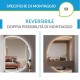 Specchio Bagno Semicircolare Su Misura Filo Lucido Retroilluminato led 20W mod. Dalia7